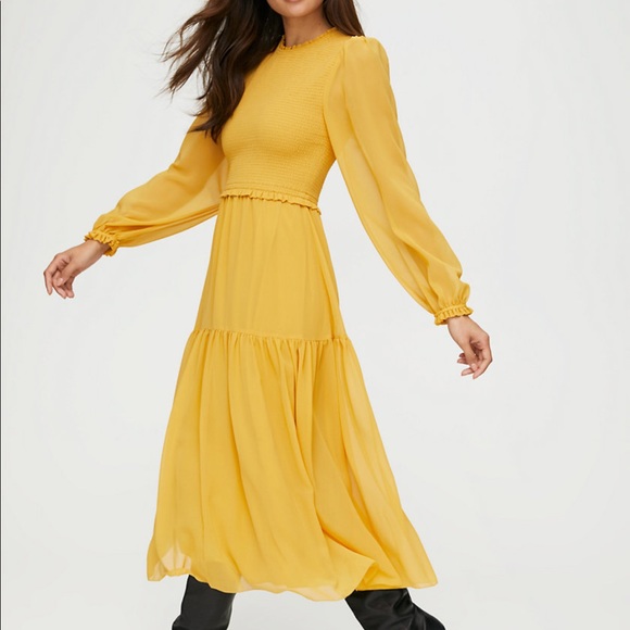 Aritzia Dresses & Skirts - Aritzia Wilfred Rosalyn Midi Dress